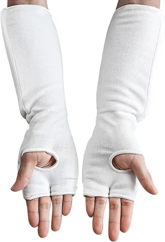 Miniatura 3 de Protectores elásticos para manos y antebrazos, mangas acolchadas para brazos, equipo de protección deportiva para artes marciales, boxeo, karate, 1