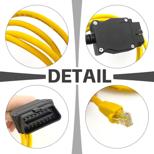 Miniatura 4 de Connect Fit para cable OBD2 compatible con BM-WW F serie F codificación Ethernet ENET Rj45 OBD cable codificación E-SYS ISTA + ICOM Bootmod3