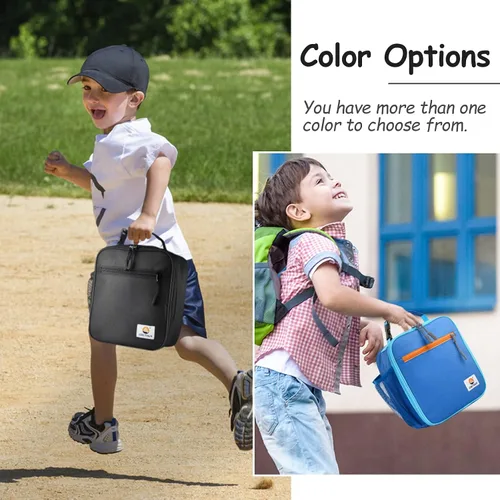 Miniatura 3 de CaCTOUR Lonchera para Niños, 2 Paquetes Bolsa de Almuerzo Aislada para Niñas y Niños, Bolsa Suave Mini Enfriador Regreso a la Escuela Bolsa
