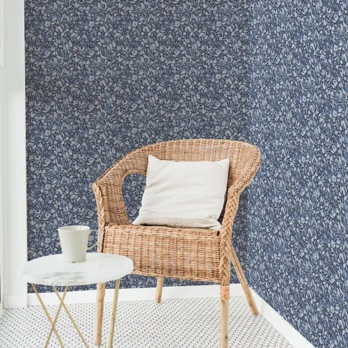 Miniatura 3 de Tempaper x She She Blue Flamboyan Removable Peel and Stick Wallpaper, 20.5" x 33', Made in the USA