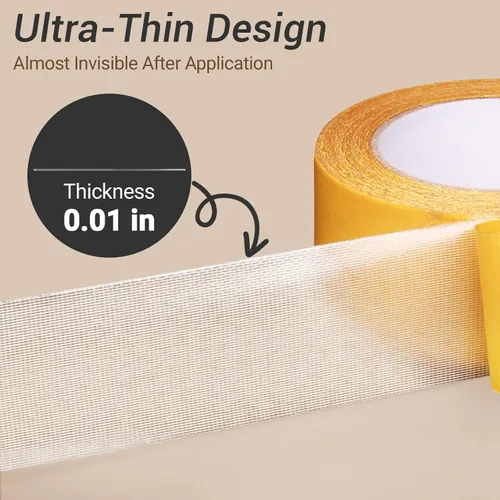 Miniatura 2 de iCAGY Cinta de doble cara para el hogar y moda para ropa, decoración, adherencia fuerte y duradera, uso multisuperficie, cortado a cualquier