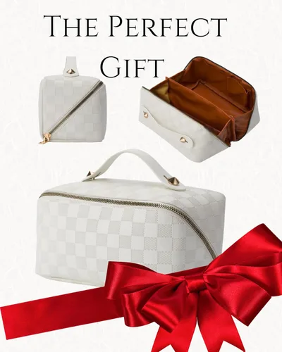 Miniatura 7 de Bolsa de maquillaje de viaje Bolsa de maquillaje de gran capacidad para mujer Neceser portátil con cremallera Organizador de maquillaje