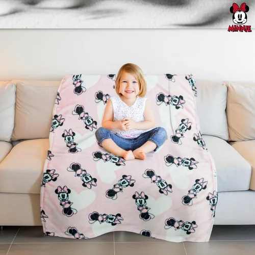 Miniatura 4 de Manta de Minnie Mouse Manta para arreglar de Minnie Mouse Manta para bebé de Minnie Mouse de felpa suave y forro polar Alfombra de 30" x 40