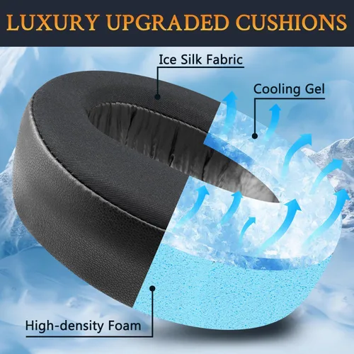 Miniatura 6 de SOULWIT Almohadillas para auriculares Sony Pulse 3D Wireless (PS5), almohadillas de repuesto de gel de enfriamiento con espuma de aislamiento