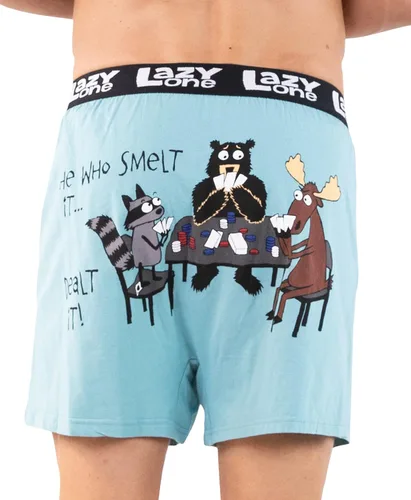 Miniatura 48 de Lazy One Divertidos boxers de animales, ropa interior humorística, novedosos pantalones cortos, regalos de broma para hombres