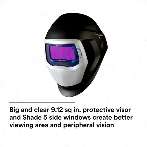 Miniatura 7 de 3M Speedglas - Casco de soldadura 9100 06-0100-20SW, con lente de oscurecimiento automático ADF 9100X