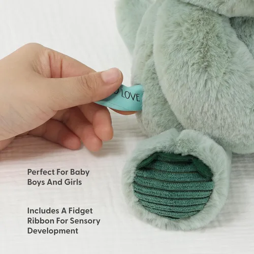 Miniatura 3 de The Peanutshell Animal de peluche de dinosaurio de peluche, 10 pulgadas, seguro para bebés, lavable a máquina, juguetes suaves de dinosaurio