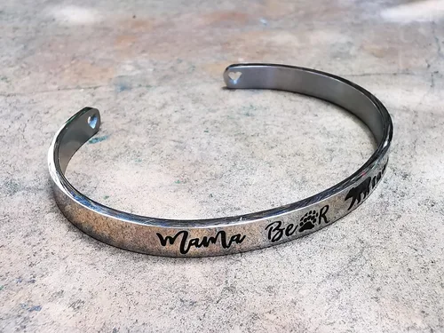 Miniatura 34 de Pulseras inspiradoras para abuela, mamá, hija, sobrina, tía, grabado, mensaje oculto, pulsera de acero inoxidable, corona de cumpleaños, joyería