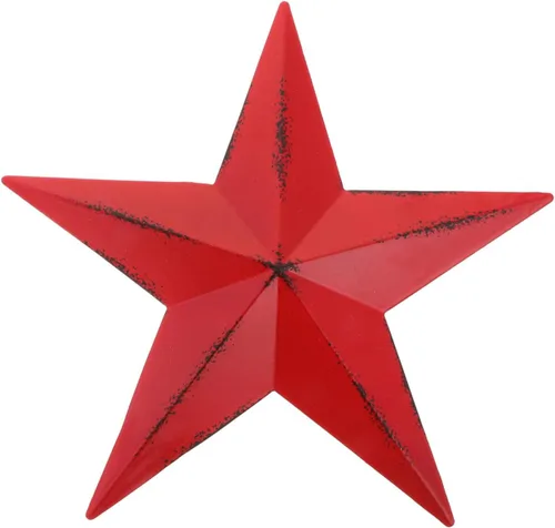Cabilock Estrella de granero Estrella de metal para decoración de pared de metal exterior para la casa de hierro rústico decoración vintage para el
