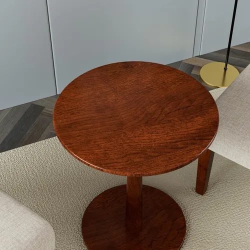 Miniatura 5 de Juego de 2 sillas decorativas con mesa a juego, sillas laterales tapizadas de lino de madera maciza para sala de estar, dormitorio, sala de espera