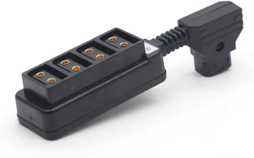 Ultrashort Dtap Splitter,P-tap Splitter Cable,D-tap a 4 puertos P-tap D-tap Cable divisor para energía fotográfica,Receptáculo Dtap PowerTap