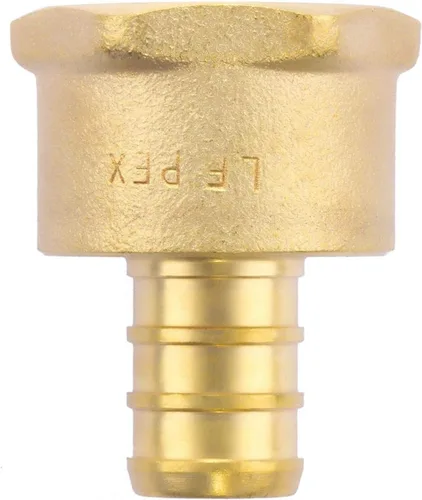 Miniatura 4 de Litorange Latón sin plomo 1/2" x 1/2" NPT paquete de 4 adaptadores PEX hembra y macho roscados para engarzado