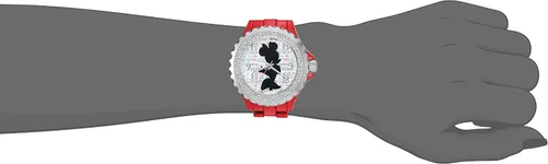 Miniatura 2 de Disney Minnie Mouse W002801 - Reloj de aleación roja esmaltada, color rojo, Rojo