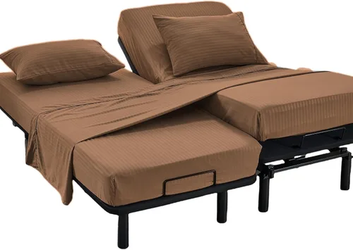 Miniatura 40 de Kingnex Sábanas a rayas para sofá cama de 36 x 72 pulgadas, tamaño individual para sofá cama, microfibra suave de doble cepillado 1800, 3 piezas