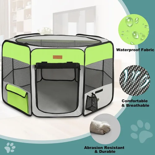 Miniatura 3 de Corralito portátil para mascotas, para gatos, cachorros, conejos, pollos, tienda de campaña plegable de gran capacidad para mascotas para interiores