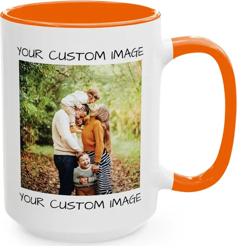 Taza de café personalizada – Taza de cerámica personalizada con foto, texto o logotipo | Taza de té personalizada con foto o mensaje | Idea de