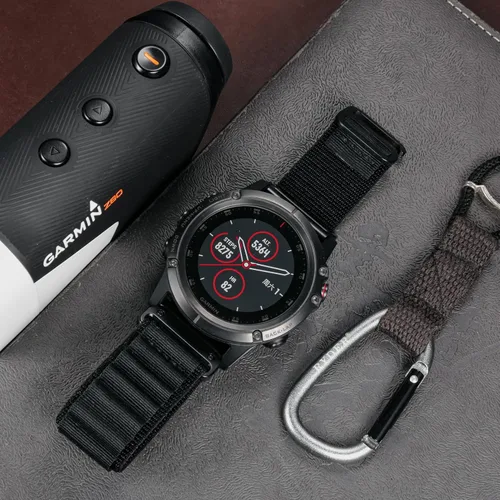 Miniatura 8 de Compatible con Garmin, correa deportiva de nailon tejido resistente con gancho en G para fēnix/Forerunner/Vivoactive/Approach/MARQ/quatix/D2 Series