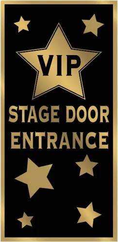 Miniatura 2 de Beistle Cubierta de entrada de puerta de escenario VIP de plástico y decoraciones de fondo de pared de paparazzi