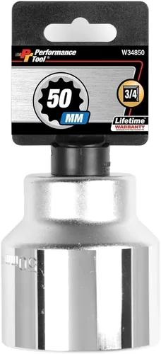 Miniatura 14 de Performance Tool W34855 - Llave de vaso estándar de 12 cantos de 3/4" 55mm
