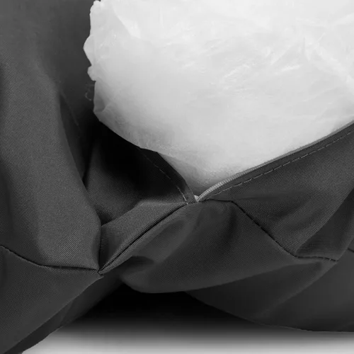 Miniatura 5 de LeisureMod Cojín colgante para silla de columpio para 2 personas, color negro, algodón suave y transpirable, funda extraíble con cremallera