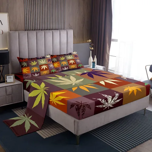 Miniatura 35 de Manfei Honeycomb - Juego de sábanas con diseño de mando de videojuegos tamaño Twin, juego de ropa de cama geométrica azul con controlador