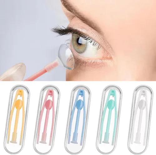 Miniatura 8 de Herramienta para quitar lentes de contacto, 15 piezas, juego de estuche de herramientas de extracción de contacto, pinzas de contacto portátiles