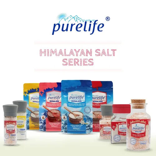Miniatura 9 de Purelife Sal del Himalaya rosa yodada fina natural certificada Kosher – Sal sin refinar 1.1 libras y sal del Himalaya Purelife blanca gruesa Kosher