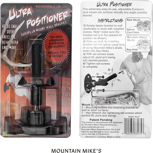 Miniatura 7 de Mountain Mikes - Soporte de pared de calavera ajustable ultra posicionador, soporte de montaje de calavera europea ajustable, diseño universal que