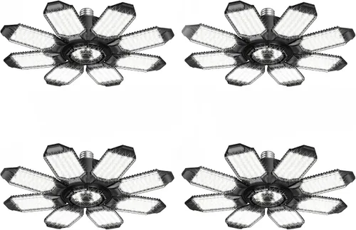 Miniatura 10 de Luz de garaje con sensor de movimiento, 25000 lm 250 W, luz LED de techo para garaje activada por movimiento, con sensor de movimiento