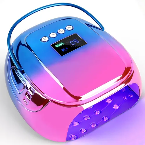 Miniatura 15 de Lámpara de uñas LED UV recargable de 126 W, secador de uñas inalámbrico portátil con sensor automático y 4 ajustes de temporizador, lámpara