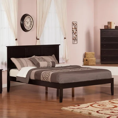 Miniatura 9 de Atlantic Furniture AR8621001 Madison - Cama de plataforma con tabla de pie abierto, tamaño individual, color espresso