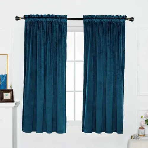 Miniatura 18 de FY FIBER HOUSE 2 paneles de ventana, oscurecimiento de habitación, bolsillo para barra, terciopelo de lujo súper suave, eficiencia energética, 52