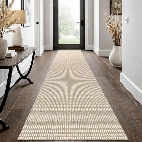 Miniatura 54 de EARTHALL Alfombra de pasillo 3x14 pies, alfombras lavables extra largas para pasillos, tejidas, antideslizante, alfombra trenzada para entrada