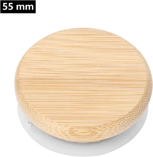 Miniatura 4 de iiniim Tapas reutilizables de bambú, tapas de anillo de sellado de silicona, tapas para pequeñas bocas regulares, conservas de conservas, tarros