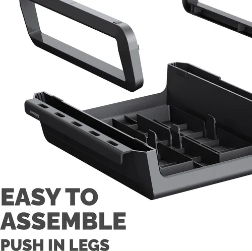 Miniatura 7 de Fellowes Breyta - Soporte ergonómico de altura ajustable para monitor y portátil, color negro
