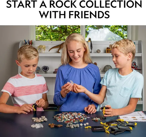 Miniatura 4 de Kit de colección de rocas de National Geographic para niños – 1.25 lb. Rocas, minerales y piedras preciosas surtidas y 50 rocas y minerales geniales