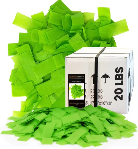 Miniatura 30 de Ultimate Confetti, Confeti Biodegradable Azul Bebé - Confeti de Papel de Seda Rectangular Revoloteante para Uso en Cañones y Lanzadores – Confeti