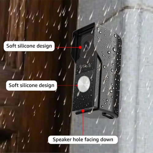 Miniatura 5 de Sistema de intercomunicación de timbre de video inteligente para el hogar con pantalla táctil grande de 10.1 pulgadas, cámara