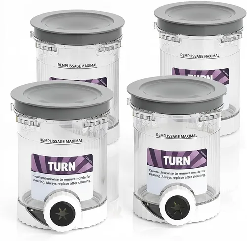 Paquete de 4 pintas y tapas de remolinos de crema para accesorios Ninja serie NC700 NC701, pintas de crema de 16 onzas con máquinas de helado