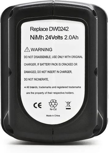 Miniatura 5 de ExpertPower Batería NiMh de 24V 2000mAh para DW0240, DW0242, DW0241, DE0240, DE0240-XJ, DE0241, DE0242, DE0243, DE0243-XJ, DW0242-XRP, DW0243