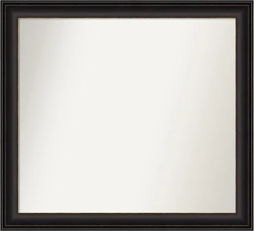 Miniatura 367 de Amanti Art Espejo de baño de bronce para sobre el fregadero, 24 x 24 pulgadas, espejo cuadrado de bronce Lara para tocador, marco de madera