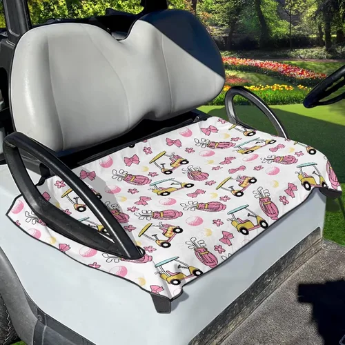 Miniatura 21 de Yewattles Universal personalizado carrito de golf cubierta de asiento de verano al aire libre Anti-caliente Club Coche Coche Manta Green Lawn Golf