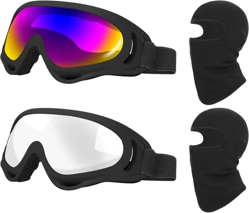 Miniatura 11 de LJDJ Paquete de 2 gafas de esquí, gafas de snowboard para niños, niñas, jóvenes, hombres y mujeres