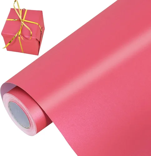 Miniatura 8 de BEISHIDA Papel de regalo verde oscuro, papel de regalo de color sólido con brillo perlado, papel de regalo mate, papel de embalaje para bodas