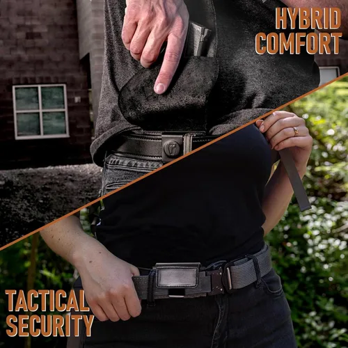 Miniatura 4 de Urban Carry LockLeather Funda G3 Holster - Diseño híbrido de cuero/polímero para ocultación óptima Disponible en tamaños Cadete, Trooper, Teniente