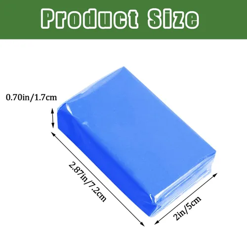 Miniatura 2 de 2 unidades de barra de arcilla para coche azul, 100 g, barras de arcilla mágicas para limpieza automotriz