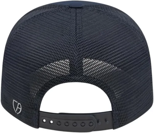 Miniatura 3 de Cap America i8502 Flexfit 110 Premium - Gorra de camionero de perfil medio con 6 paneles de malla trasera con protección UV y cierre ajustable Azul