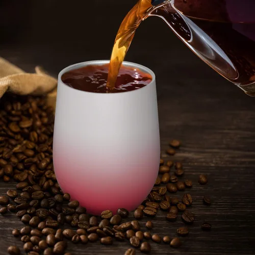 Miniatura 5 de Vasos de vino aislados con tapa, vasos de vino de acero inoxidable de 12 onzas sin tallo, vaso de viaje de doble pared para café, bebidas, champán