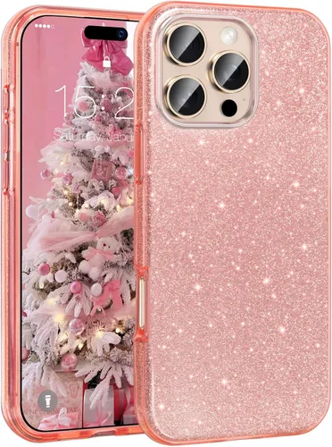 Miniatura 13 de MATEPROX - Funda compatible con iPhone Air de 6.5' [2025], carcasa protectora de 3 capas con purpurina brillante y tendencia, anti-arañazos y a