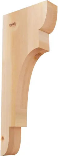 Miniatura 11 de Ekena Millwork COR04X12X12NEB00RWR 4 pulgadas de ancho x 12 pulgadas de profundidad x 12 pulgadas de alto New Brighton Rough Sawn Corbel, cedro rojo